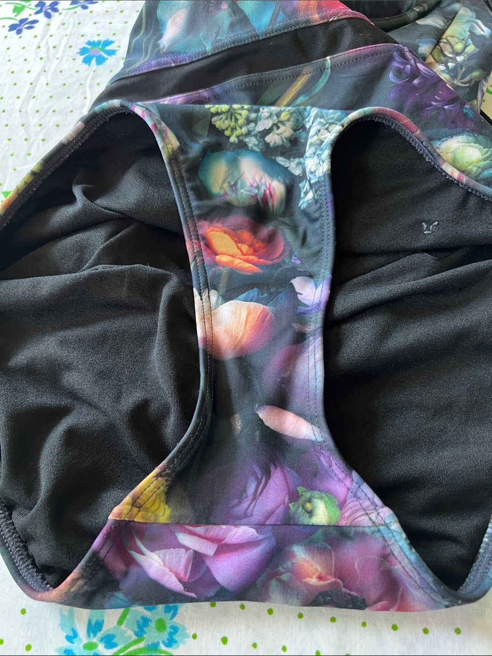 Ted Baker London Dark Floral One Piece Swim Bathing Suit - 34 A/B - Picture 7 of 14